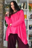 Big Softie Archie Slouch Knit Hot Pink